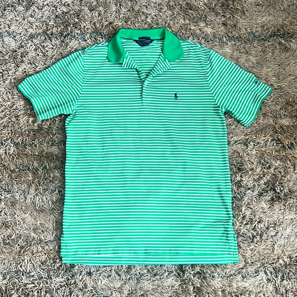 Polo Golf: Ralph Lauren- Short Sleeve Performance Cotton Polo Shirt - Picture 1 of 5